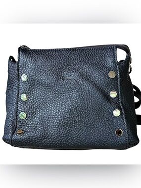 HAMMITT “Bryant” Black Medium Leather Crossbody Bag